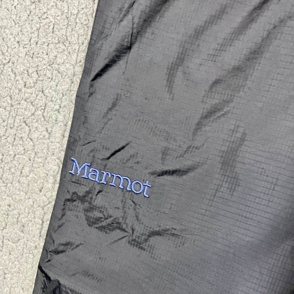 Marmot PreCip Rain Pants Womens Black Waterproof Full Side Zip Size Medium M - Picture 8 of 14